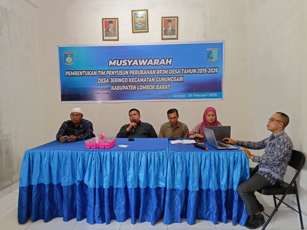 MUSYAWARAH PEMBENTUKAN TIM PENYUSUN PERUBAHAN RPJM DESA TAHUN 2019-2026