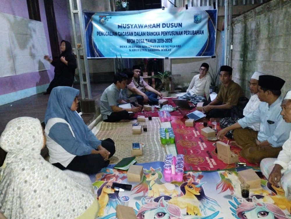 Musyawarah Dusun Jeringo Timur dalam Rangka Penyusunan Perubahan RPJM Desa Tahun 2019-2026 Desa Jeringo