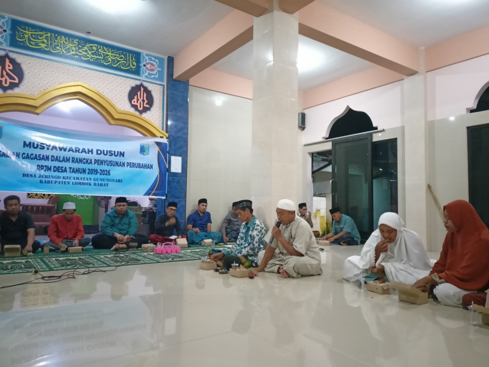 Musyawarah Dusun Ke-4 di Dusun Jeringo Barat 