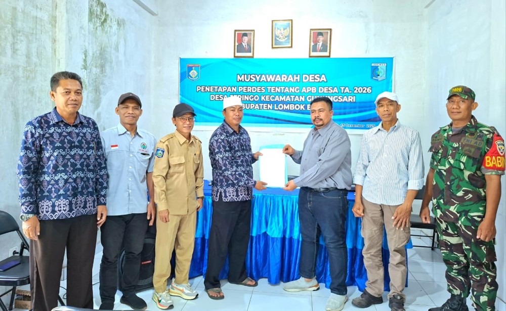 MUSDES PENETAPAN PERDES TENTANG APB DESA TA. 2026 DESA JERINGO