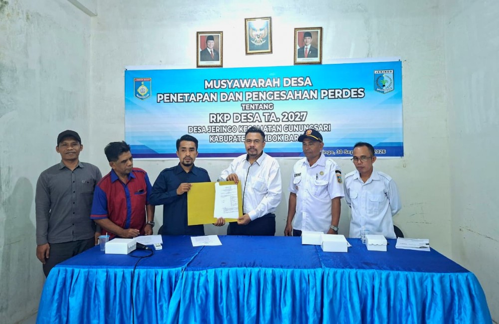Musyawarah Desa Penetapan Perdes RKP Desa Tahun Anggaran 2027