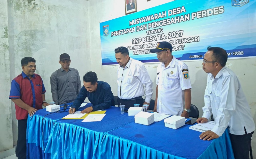 Musyawarah Desa Penetapan Perdes RKP Desa Tahun Anggaran 2027